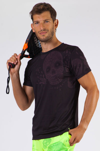 Camiseta Sport FlatMuertos - Negro 