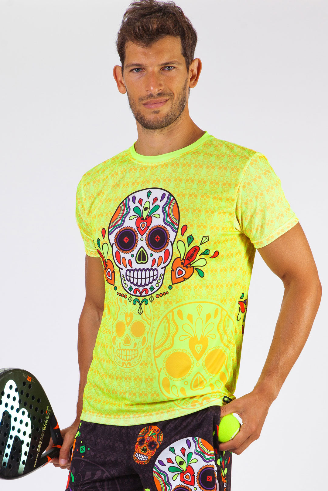 Camiseta Sport Muertos - Amarillo 